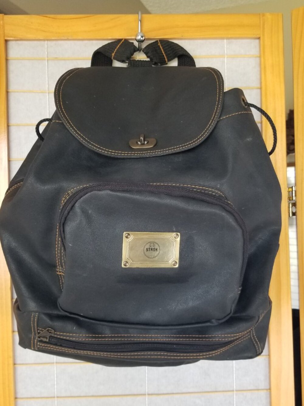 Chocolate Brown Backpack Stroh Austrian Rum Adjustable Straps AZO Free